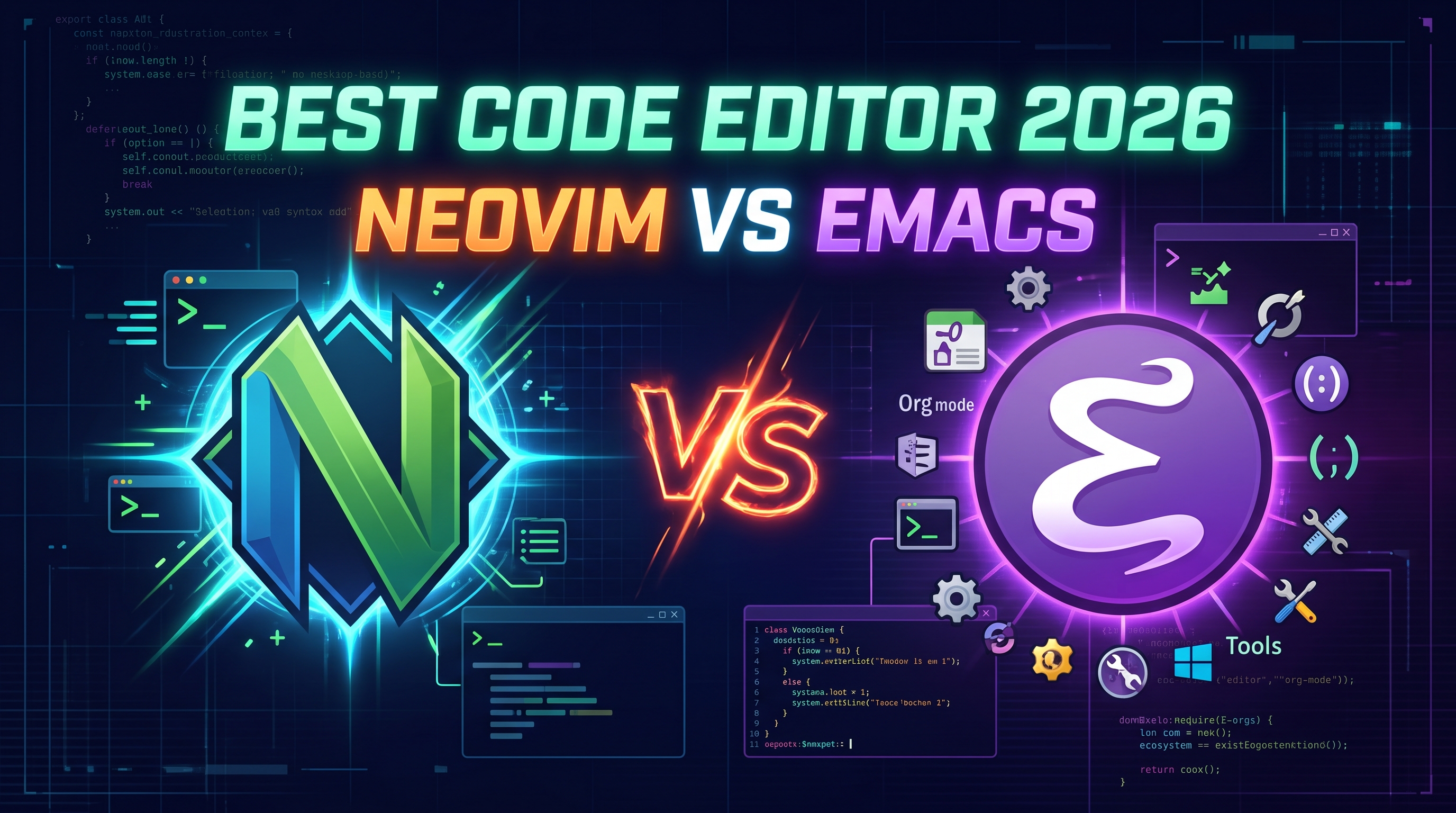 Best Code Editor 2026 Neovim Vs Emacs