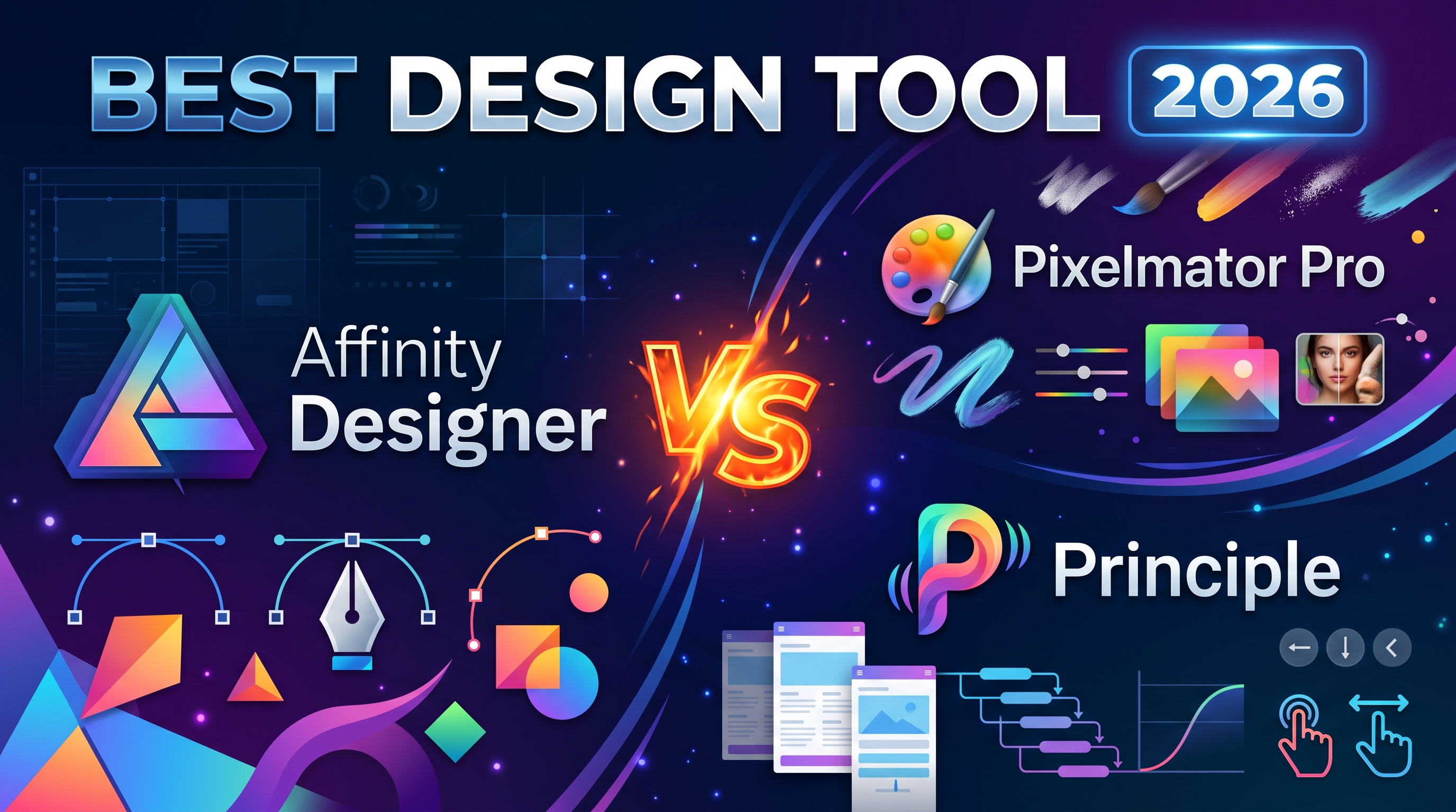 Best Design Tool 2026 Affinity Designer Vs Pixelmator Pro Vs Principle