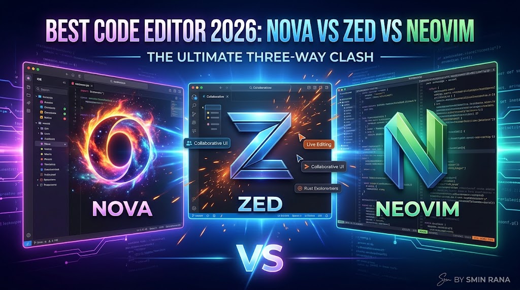 Best Code Editor 2026 Nova Vs Zed Vs Neovim